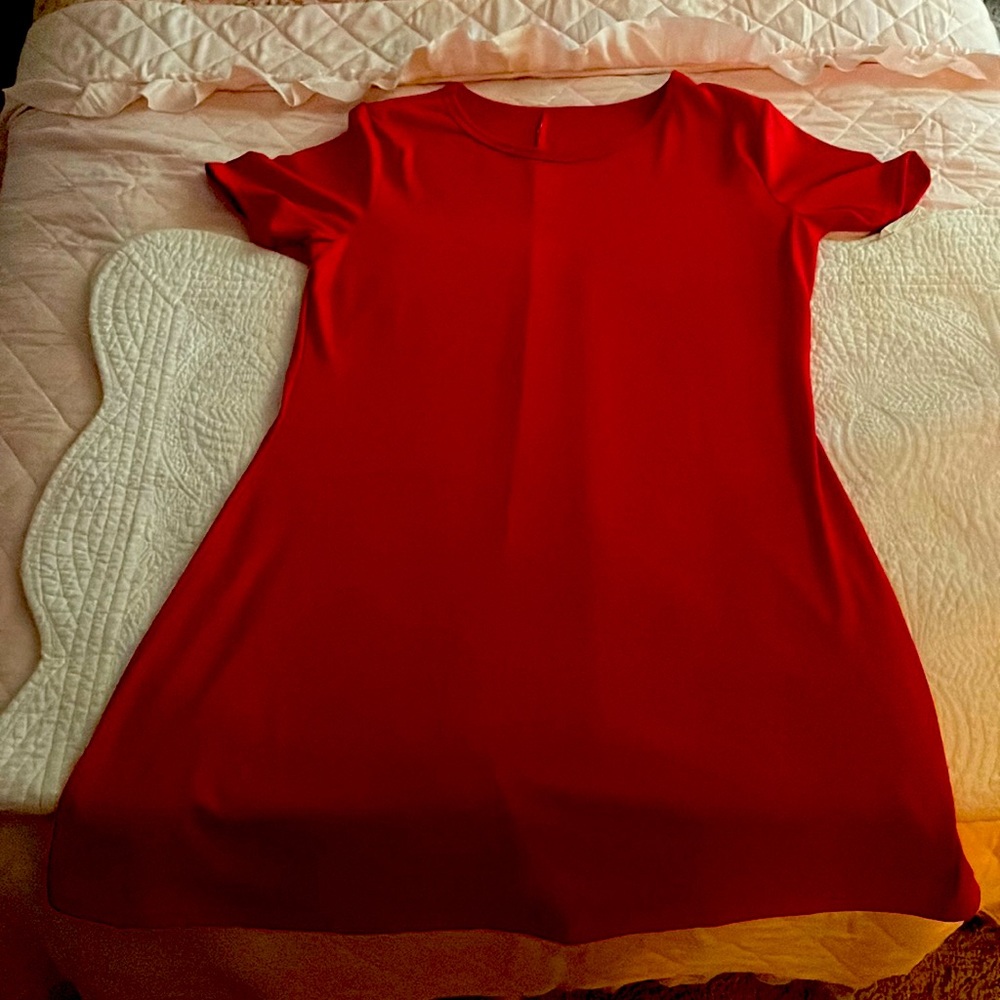 a red dress